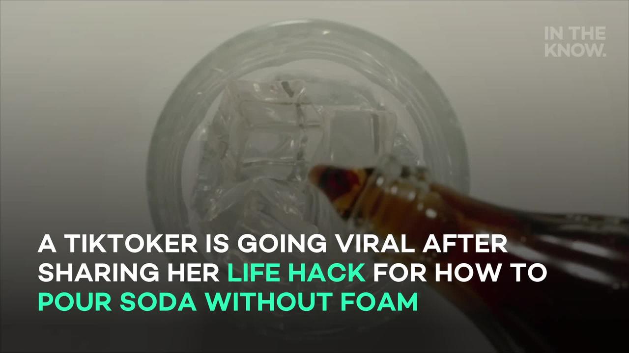 Woman reveals life hack for pouring perfect ‘bubble-free’ glass of soda