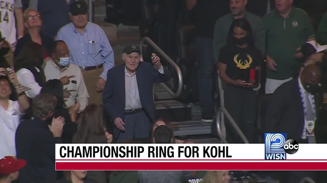 Bucks honor Kohl with ring