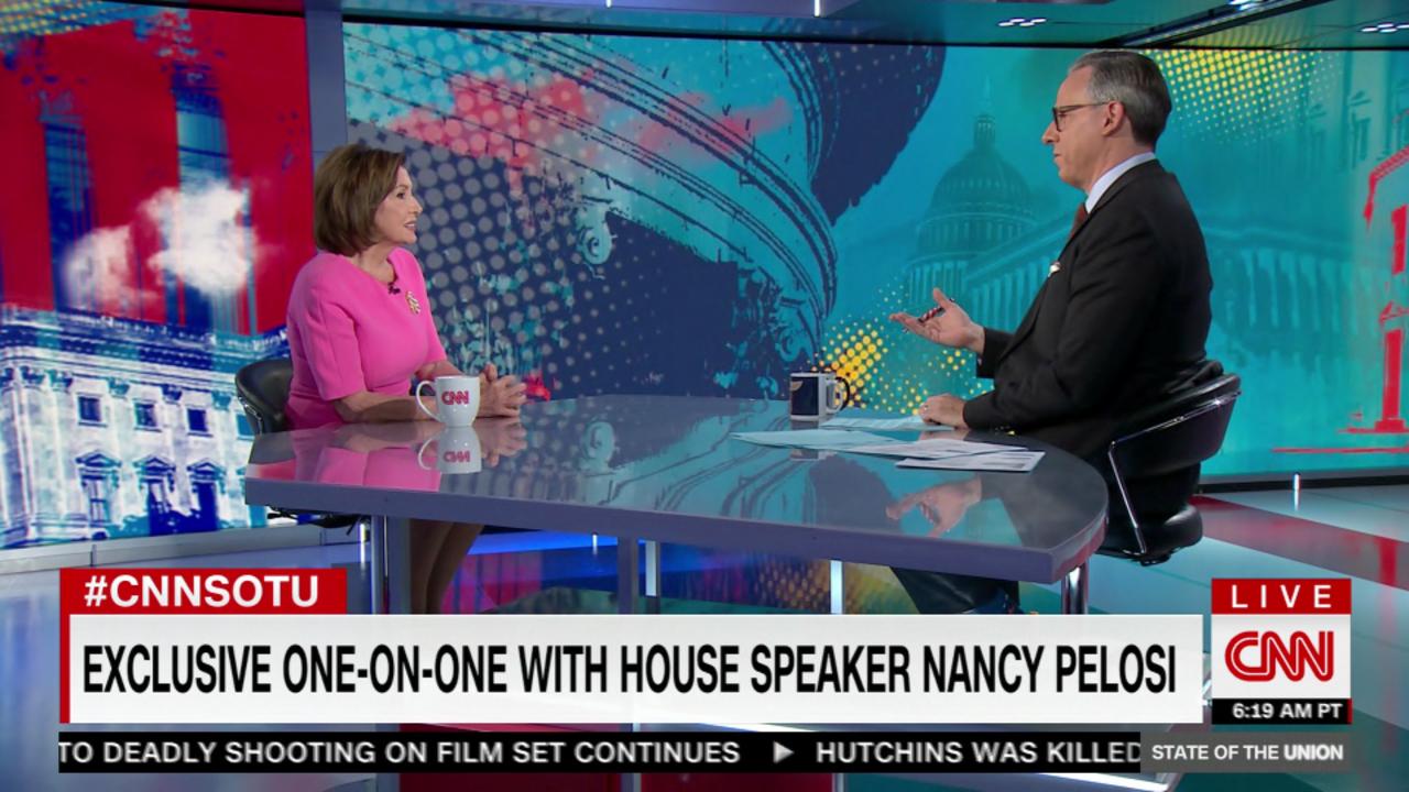 Pelosi to Tapper on running for re-election: 'Why would I tell you that now?'
