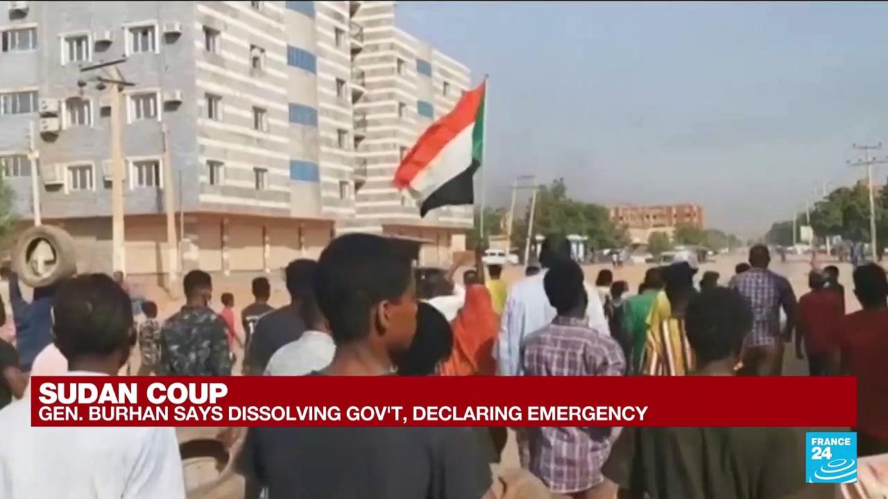 Sudan military dissolves transitional government in apparent coup