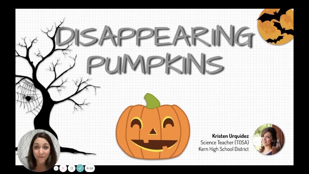Science Sundays: Disappearing Pumpkins (Full Experiment)