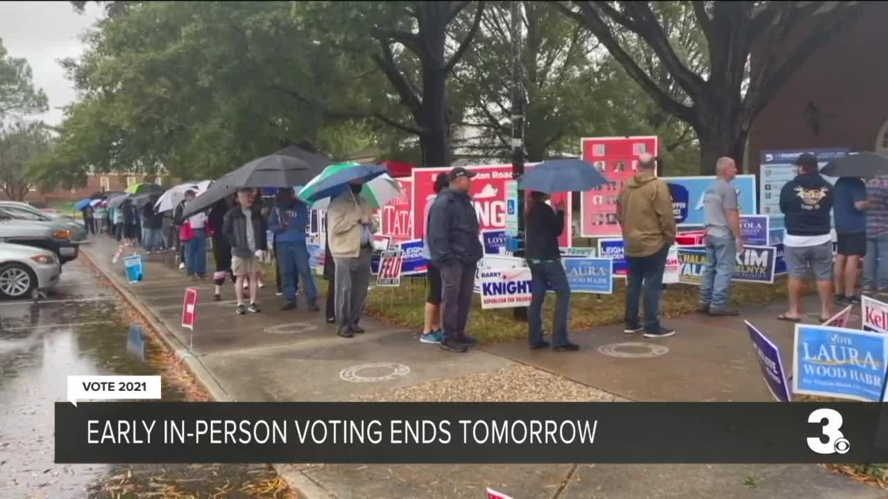 Early in-person voting ends Saturday
