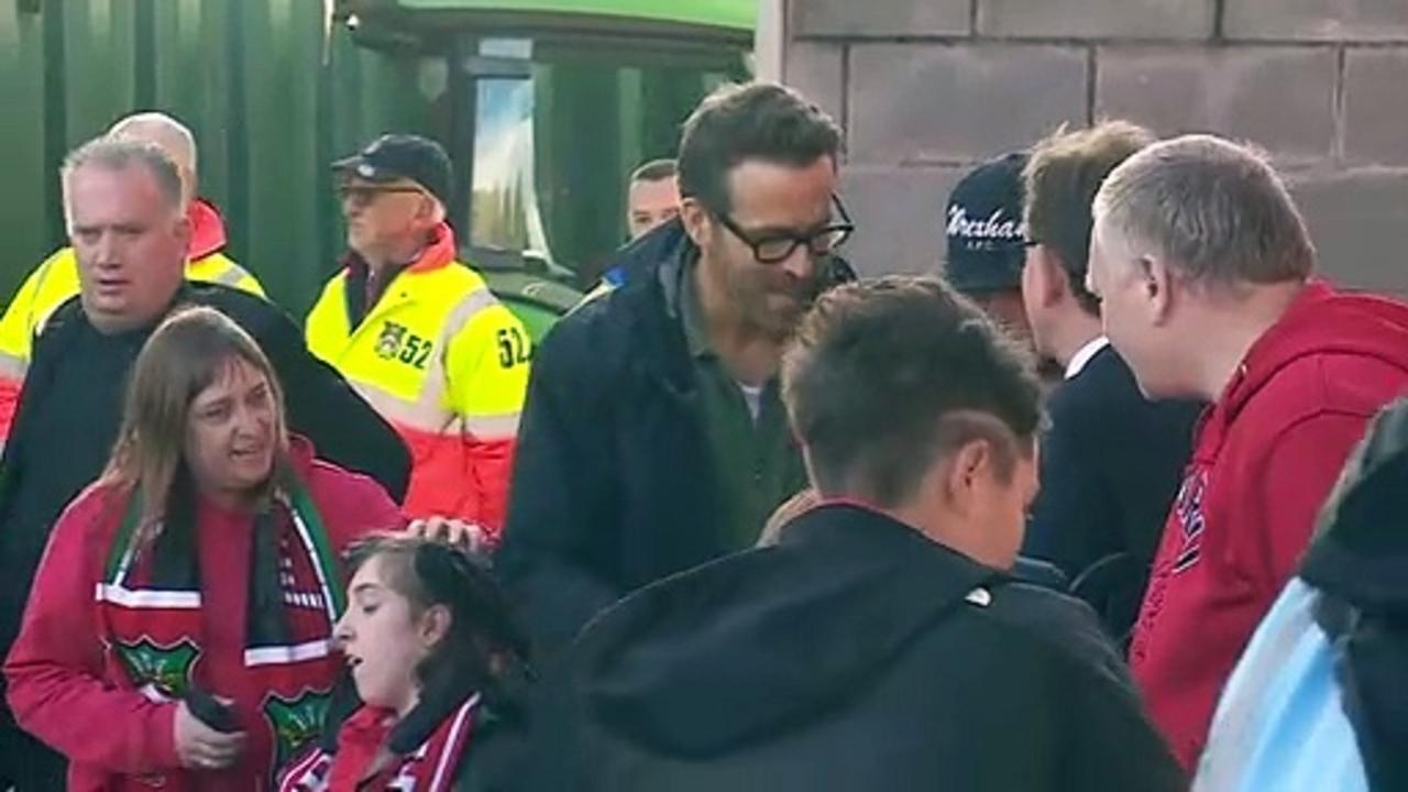Ryan Reynolds attends first home game since Wrexham takeover