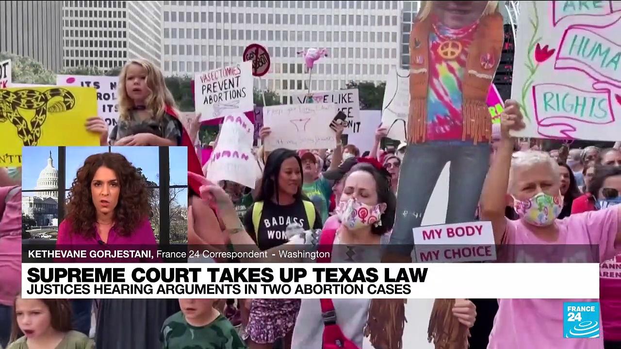 US Supreme Court hears Texas abortion law case