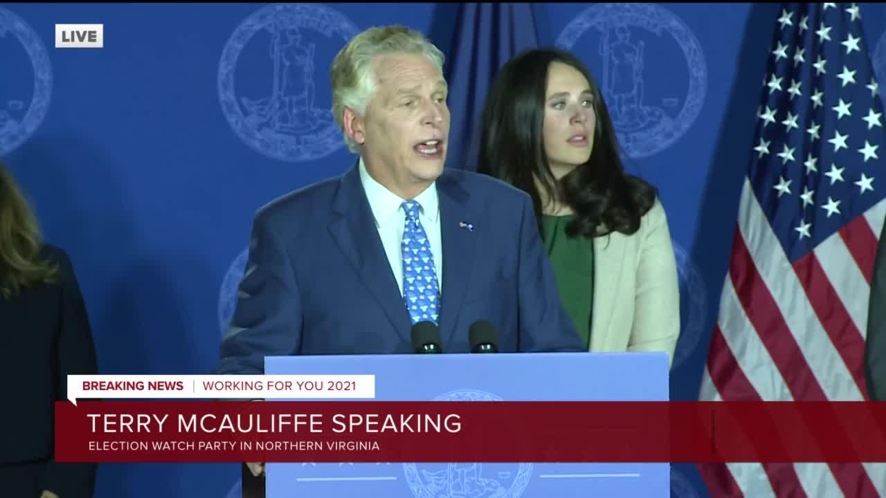 ‘This is a different state,’ Terry McAuliffe says on election night