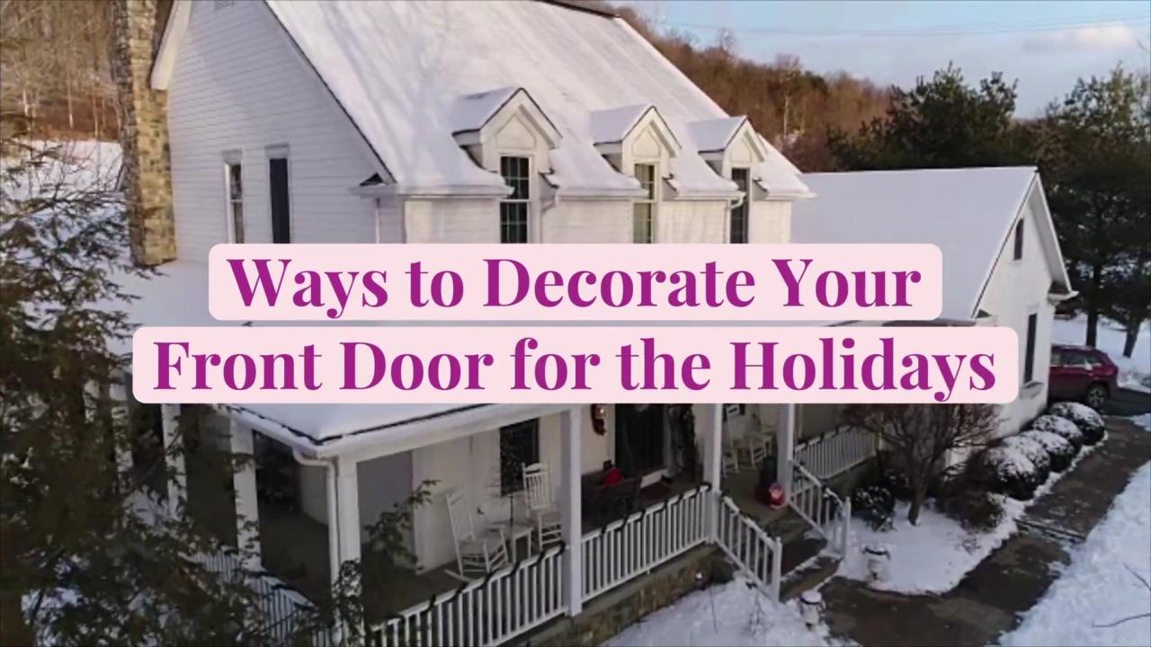 9 Ways to Decorate Your Front Door for the Holidays