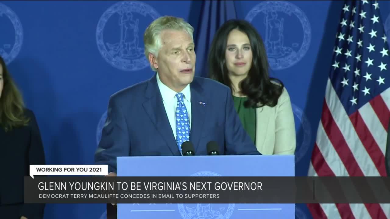 McAuliffe concedes to Youngkin