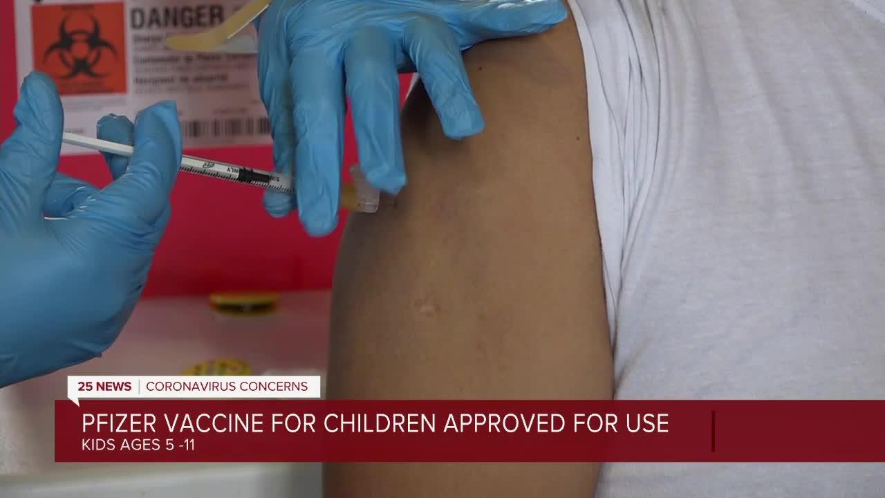 Pfizer vaccine approved for kids