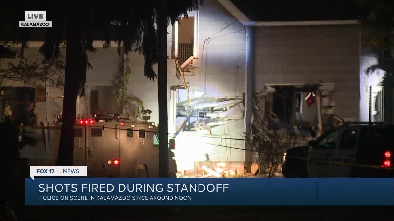 Shots fired during standoff