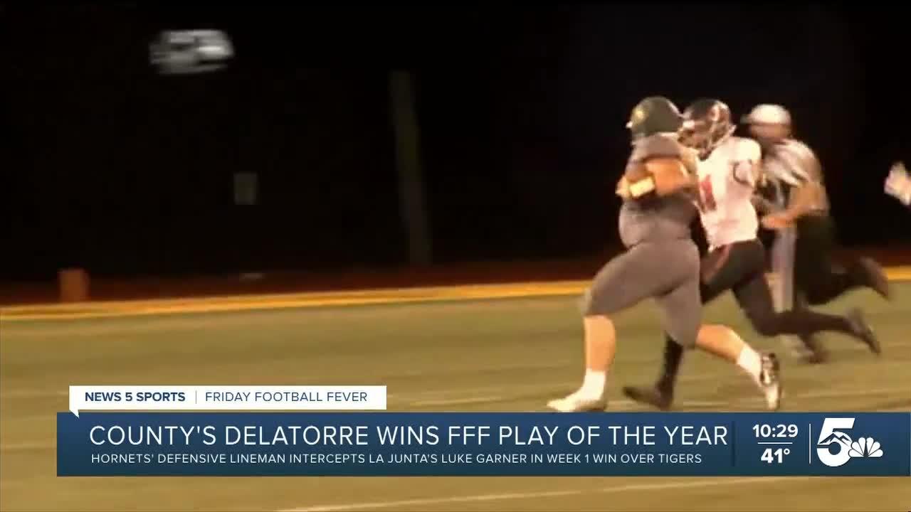 DeLatorre's defensive pick wins Friday Football Fever Play of the Year