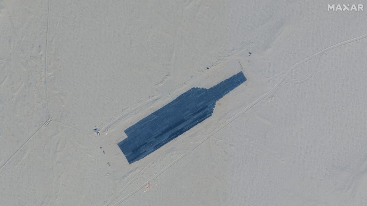 Satellite images of mockup US Navy ships in China spark concern