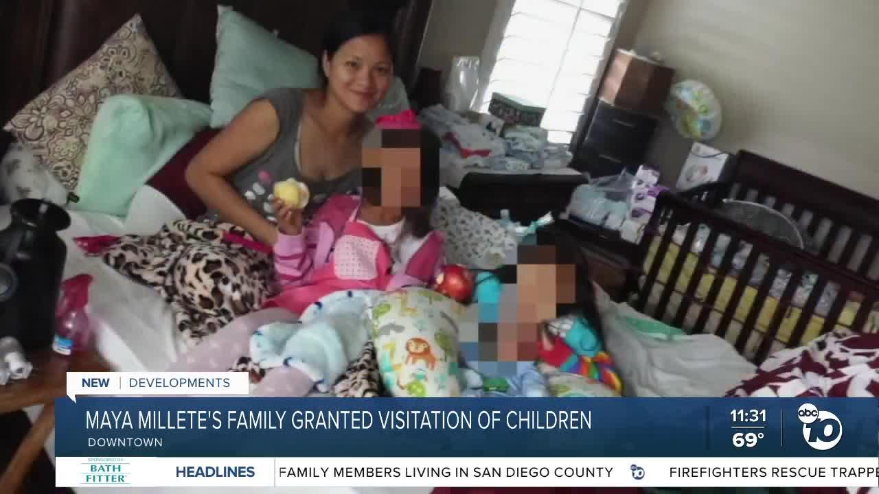 Maya Millete's family allowed to visit her children