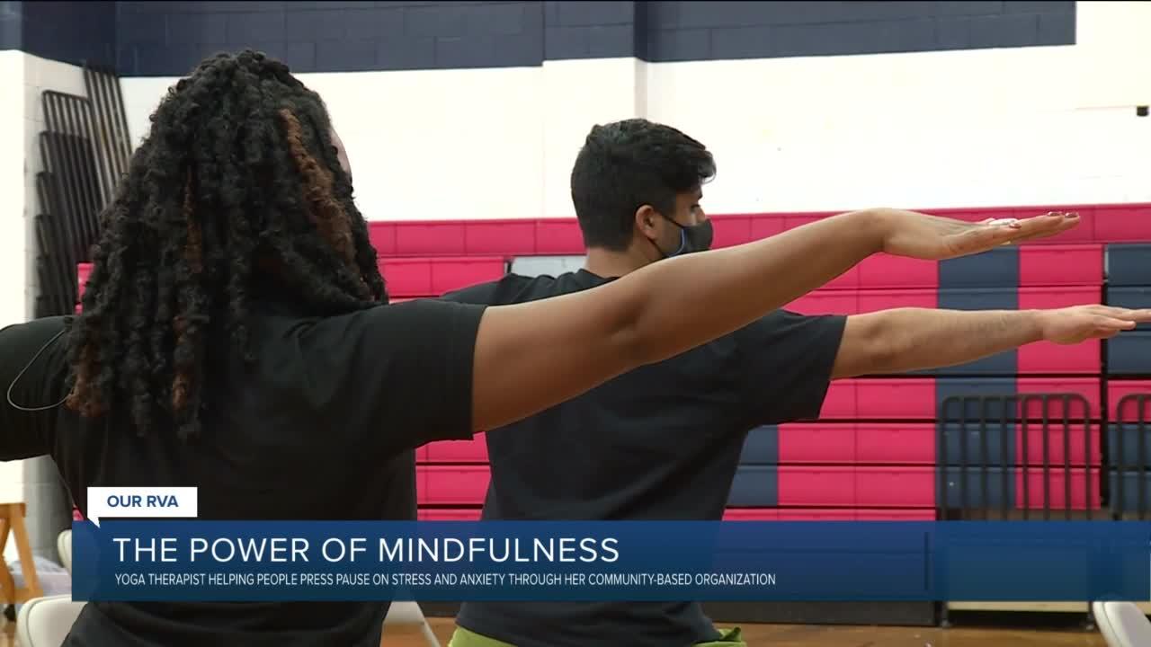 With stress levels high, Richmond woman helps through journey of yoga