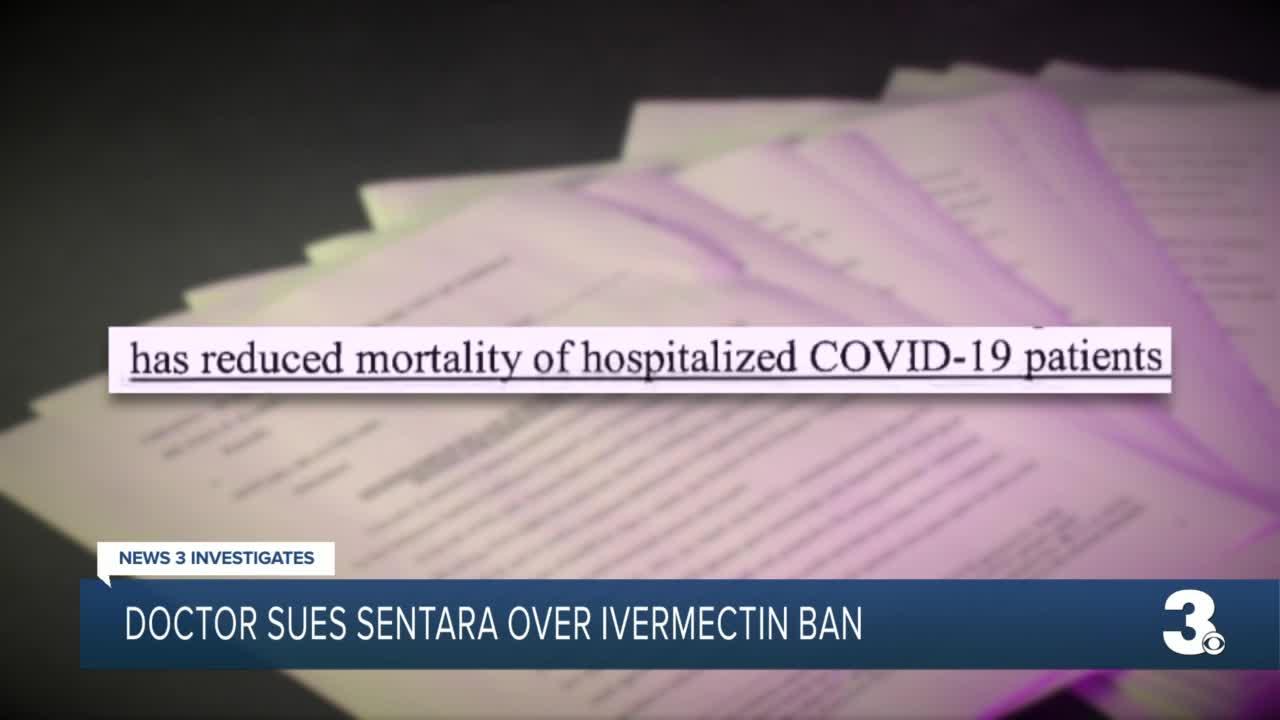 Doctor sues Sentara over ivermectin ban