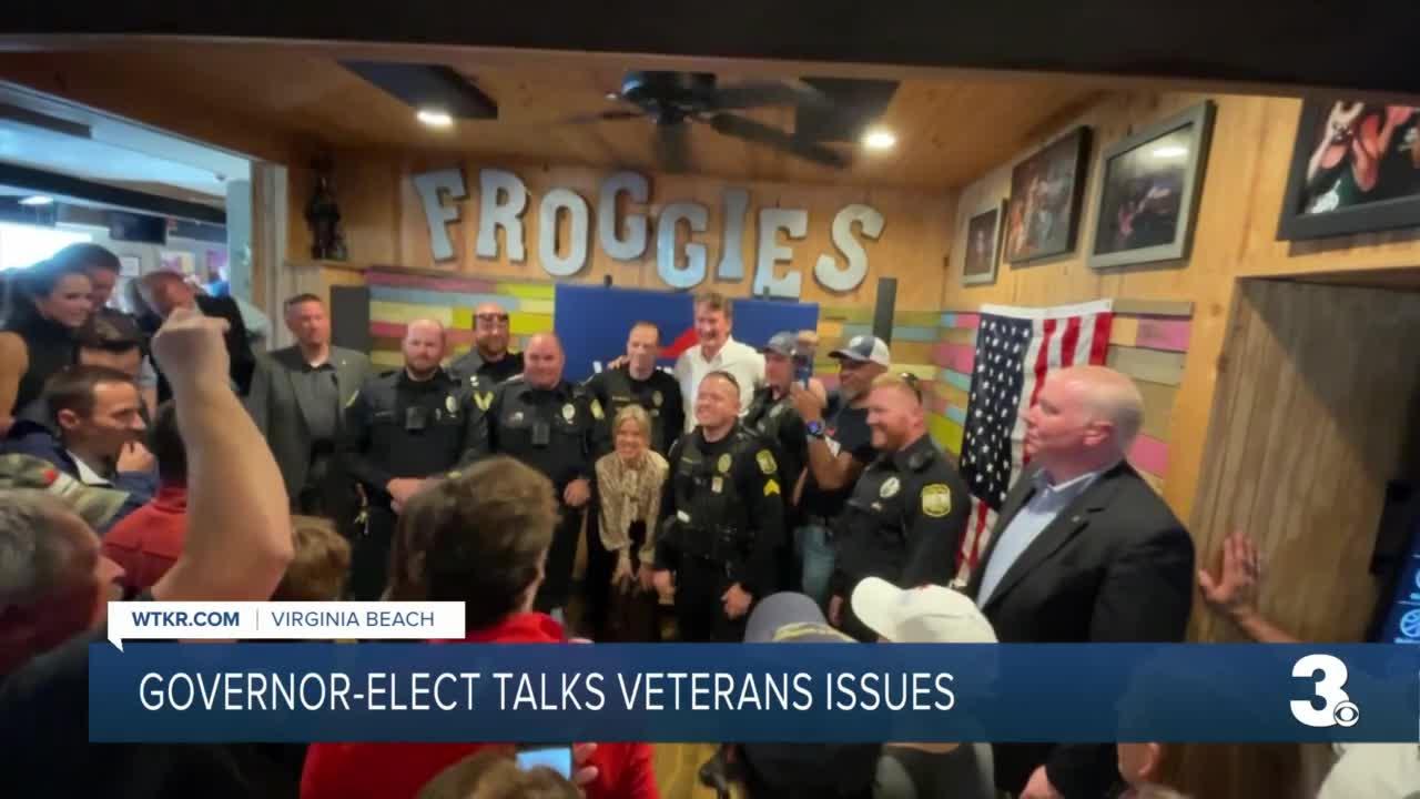 Governor-elect Glenn Youngkin talks veterans issues