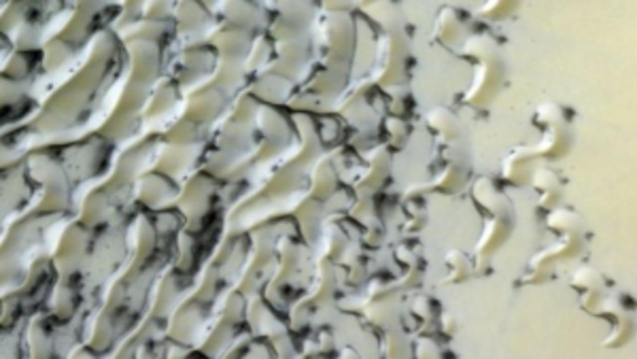 These Dunes on Mars Look Like a White Chocolate Candy Bar
