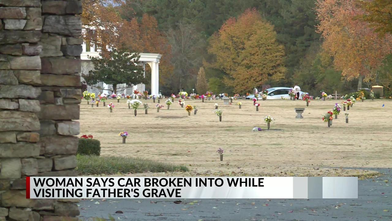 Tennessee woman says her purse was stolen from car while she visited her father’s grave