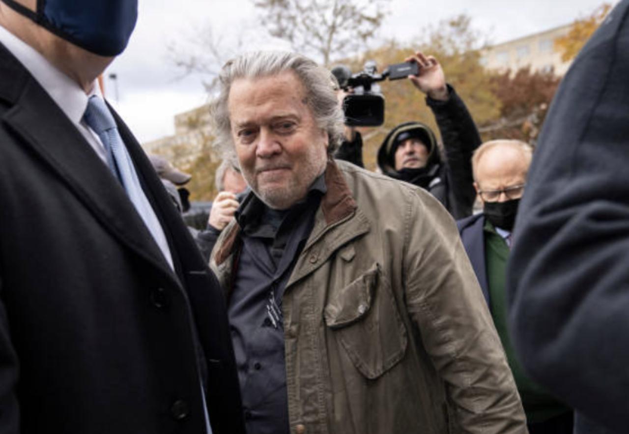 Steve Bannon Surrenders to FBI After Being Charged With Contempt of Congress