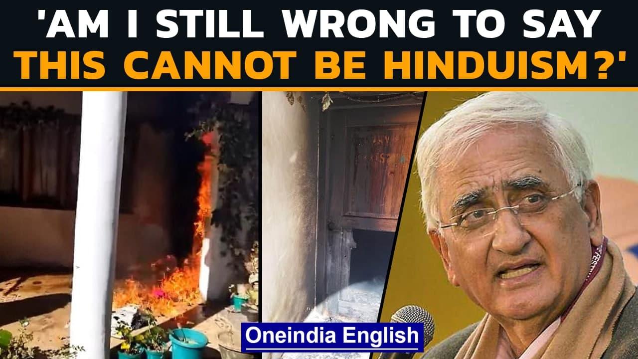 After vandalism, Salman Khurshid asks 'am I still wrong to say...' | Oneindia News