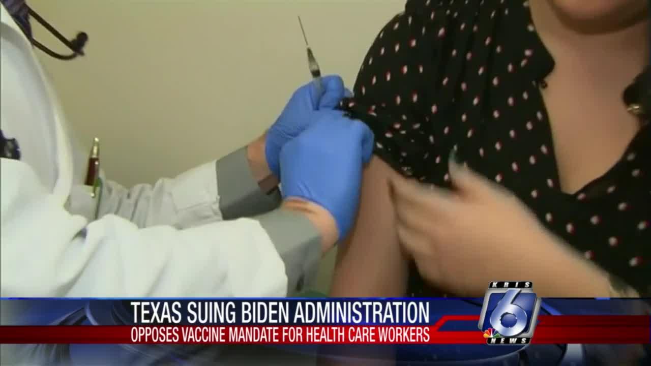 Texas sues Biden administration for requiring health care workers to get COVID-19 vaccine