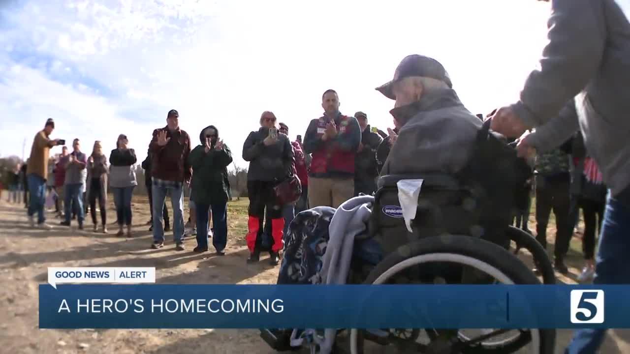 WWII Veteran is gifted with a new home