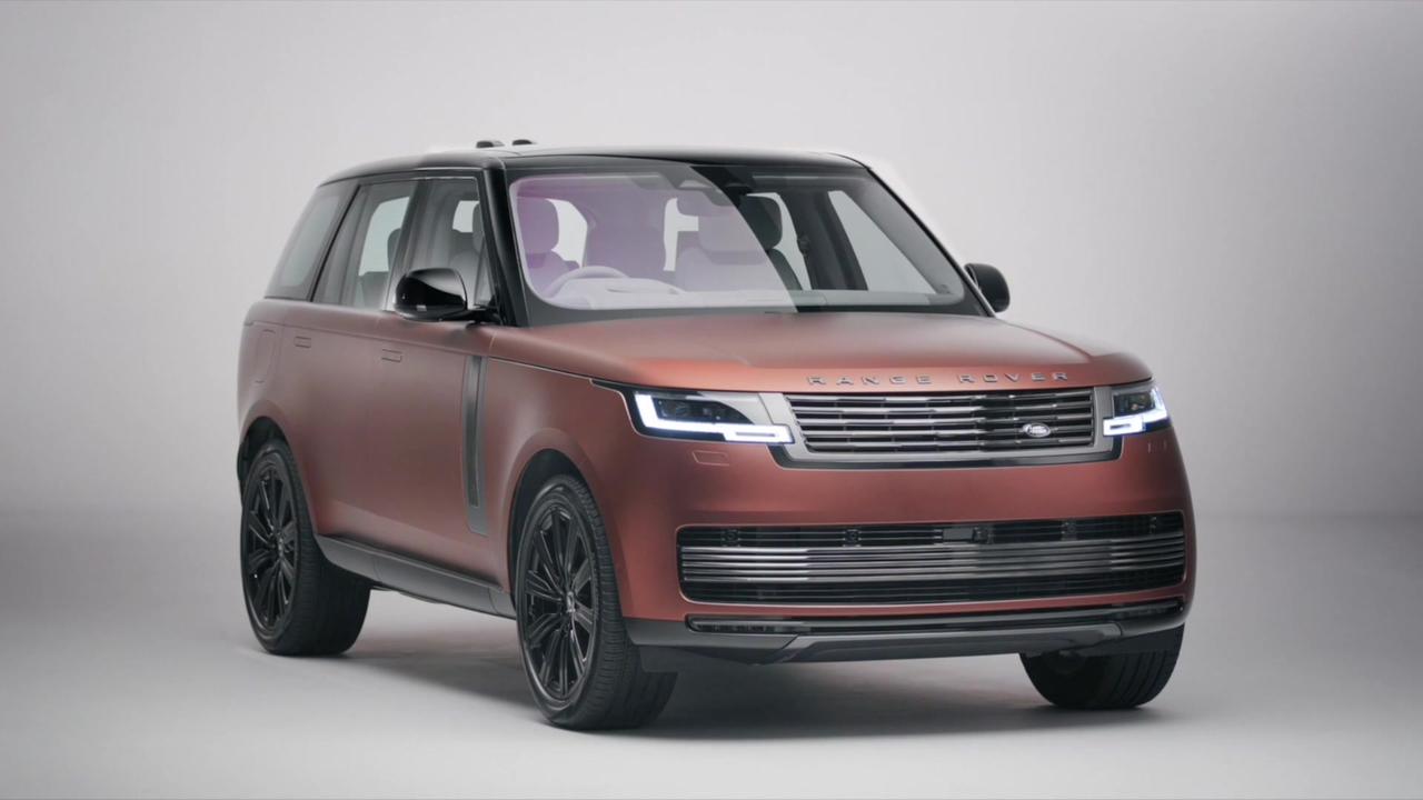 New Range Rover SV Inrepid Long Wheelbase Sunrise Copper Design in Studio