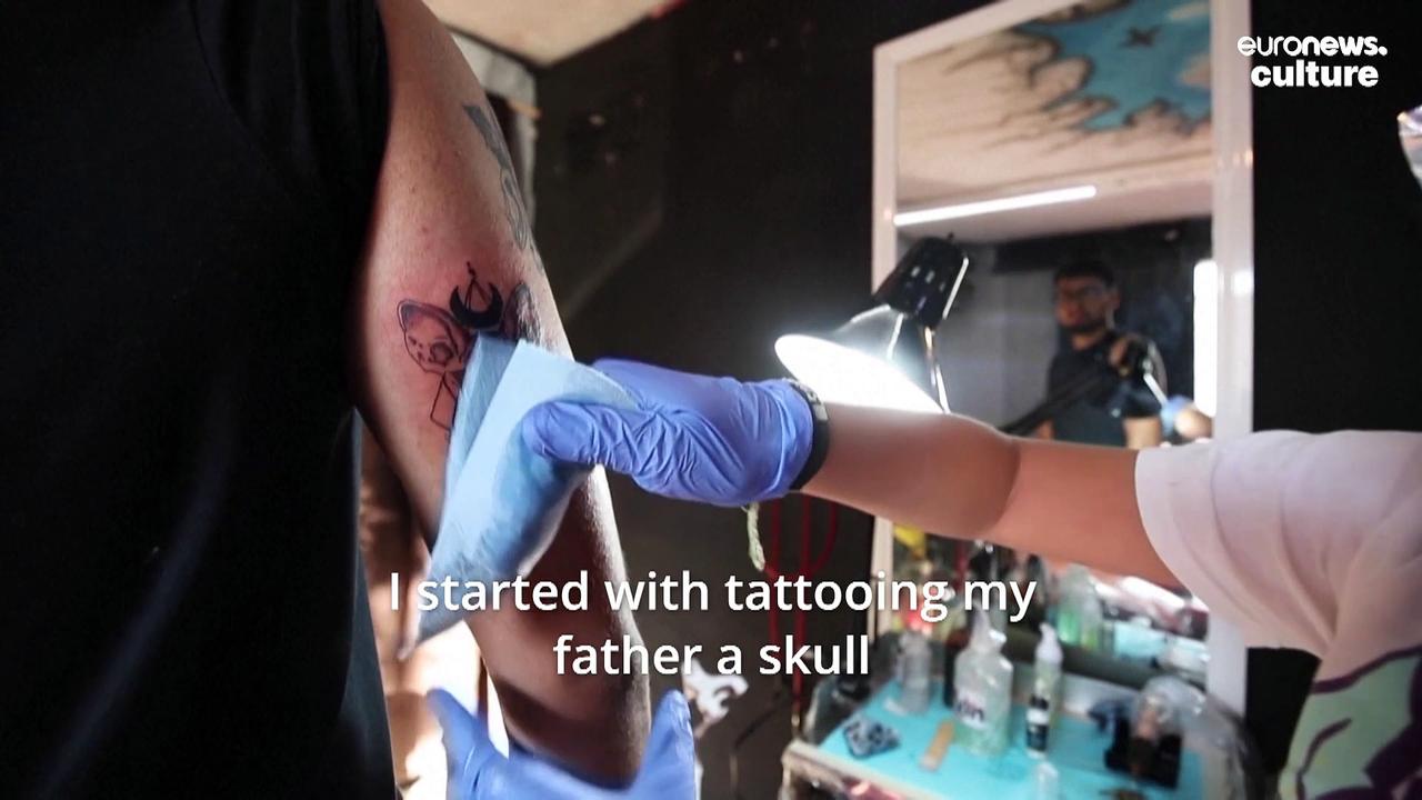 Meet the 11-year-old Mexican schoolboy tattooing people from his father's studio