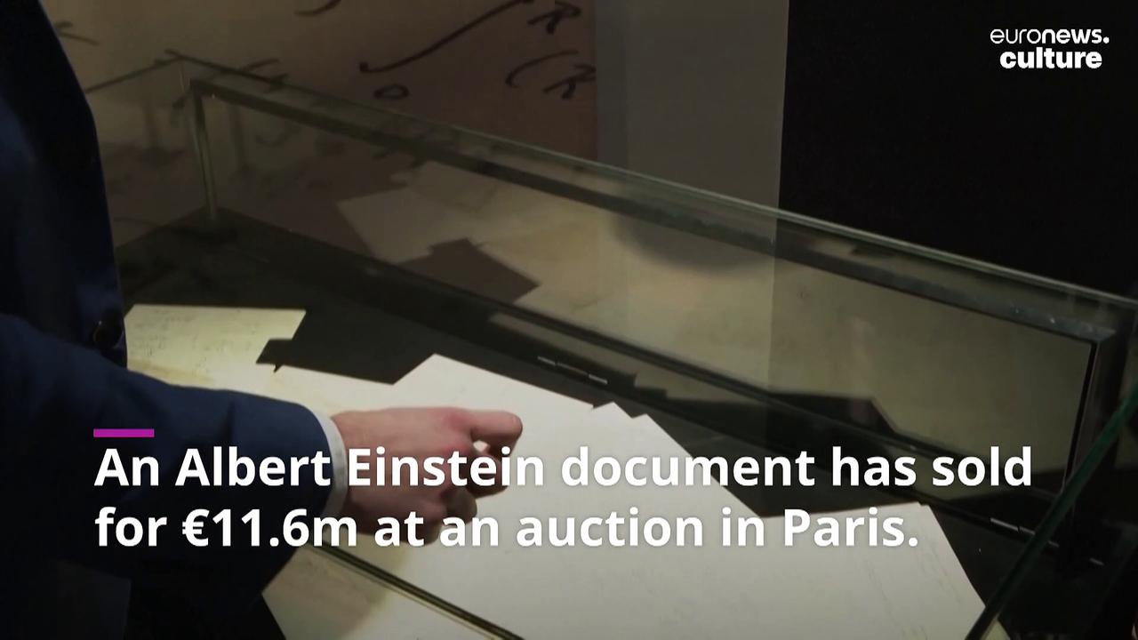 Albert Einstein’s general relativity manuscript auctioned for €11.6 million