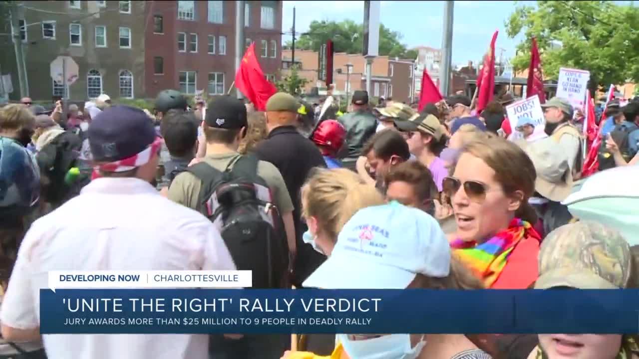 Jury awards millions in damages for 'Unite the Right' violence