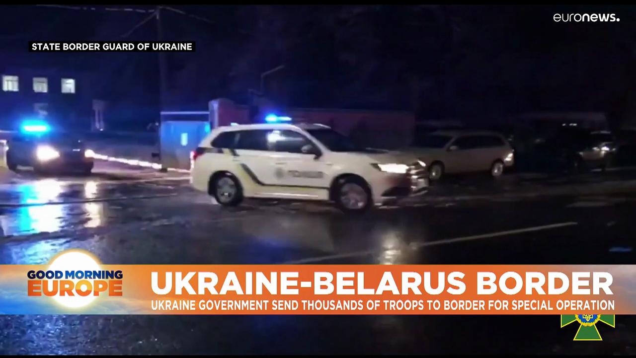 Ukraine sends 8,500 troops to its Belarus border over migrants fear