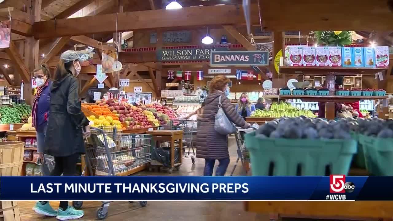 Some Massachusetts residents still shopping for food on Thanksgiving