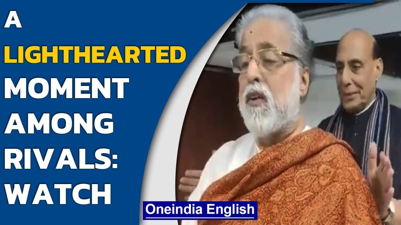 Rajnath Singh 'videobombs' TMC's Sudip Bandopadhyay: Watch lighthearted moment | Oneindia News