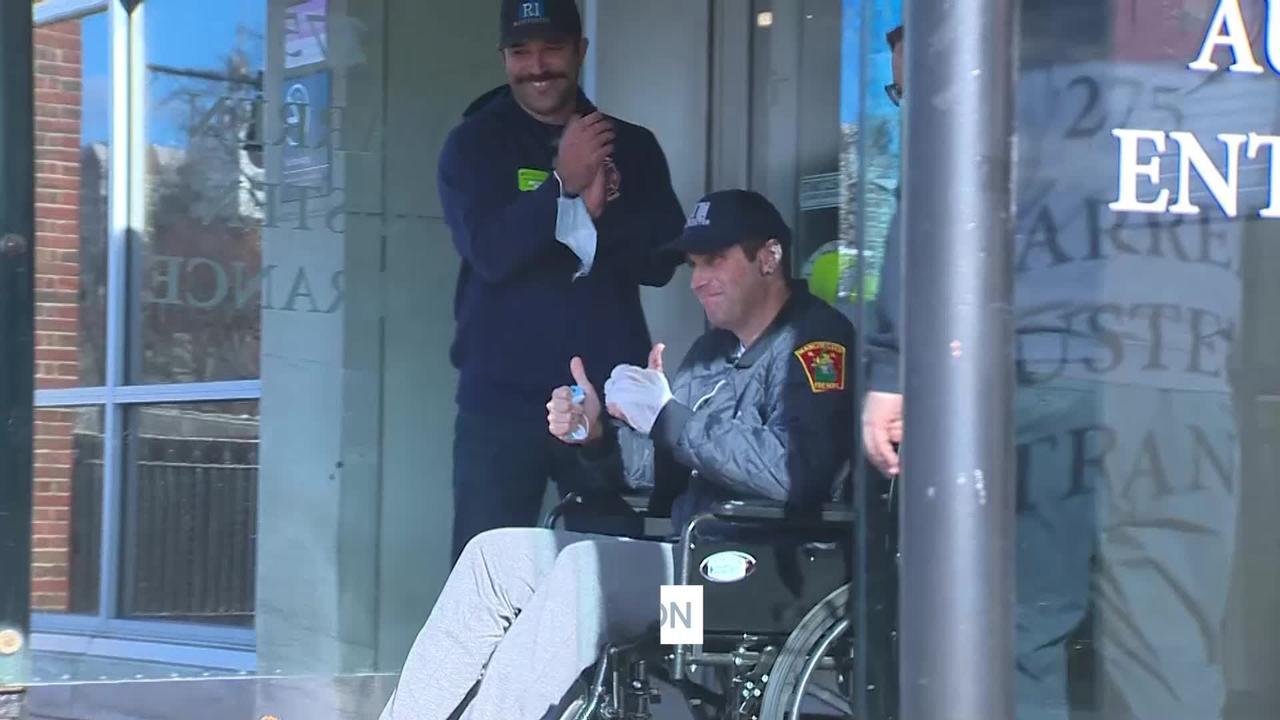 Fire chief released from Boston hospital; 'Thankful to be alive'