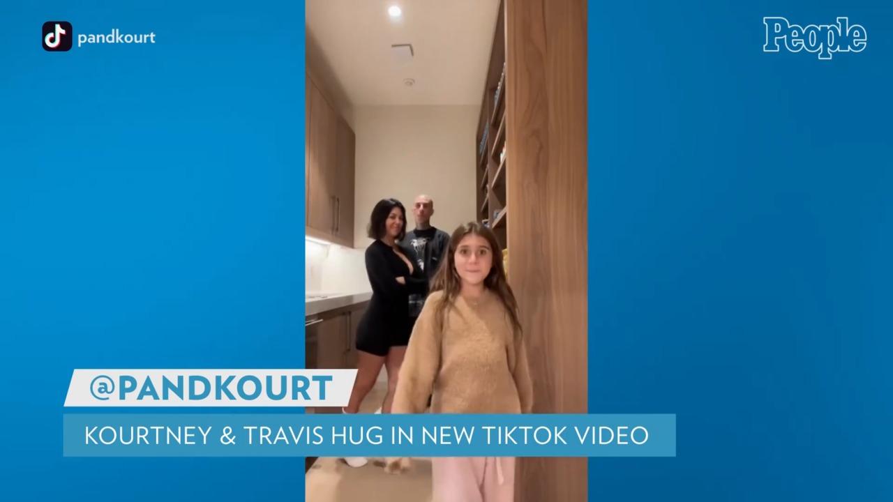 Kourtney Kardashian and Travis Barker Make Sweet TikTok with Her Daughter Penelope, 9