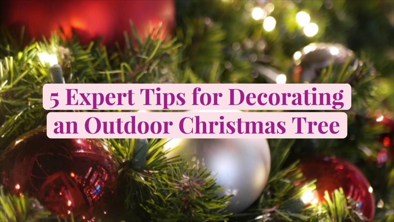 5 Expert Tips for Decorating an Outdoor Christmas Tree