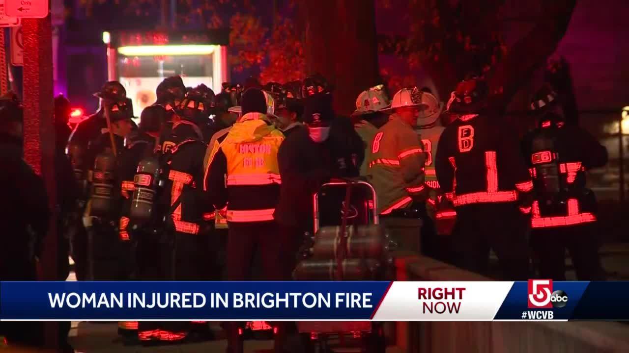 Woman, 90, injured in early-morning fire in Brighton