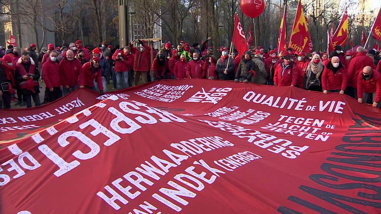 Belgian unions demand better wages and help with high energy bills