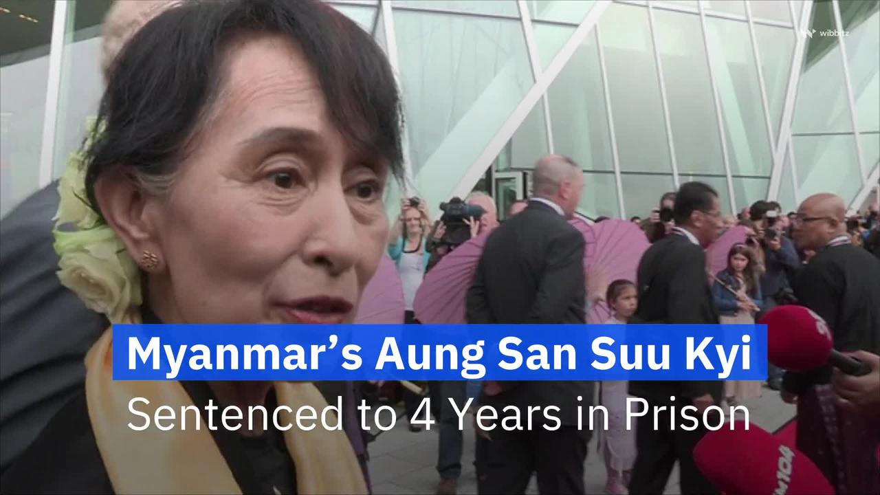 Myanmar’s Aung San Suu Kyi Sentenced to 4 Years in Prison