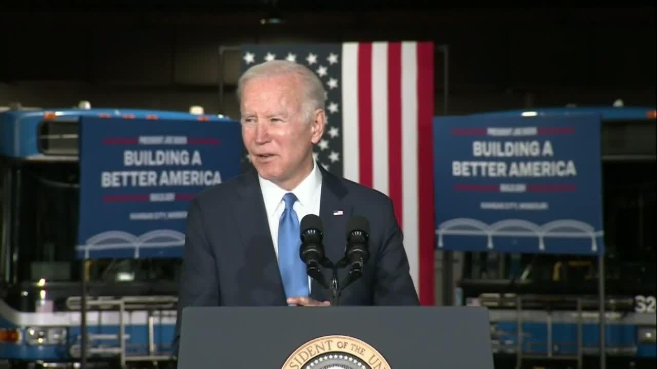 President Joe Biden honors Sen. Bob Dole during trip to Kansas City