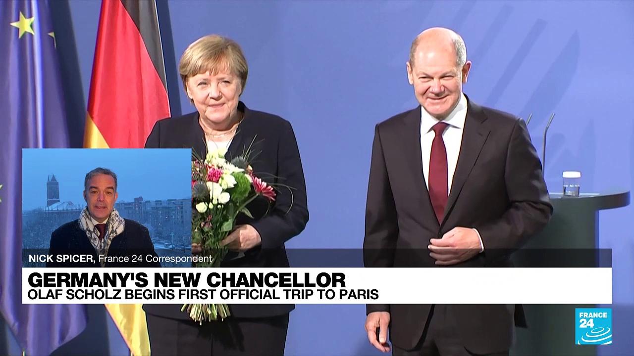 Macron welcomes Scholz as France, Germany seek common ground after Merkel