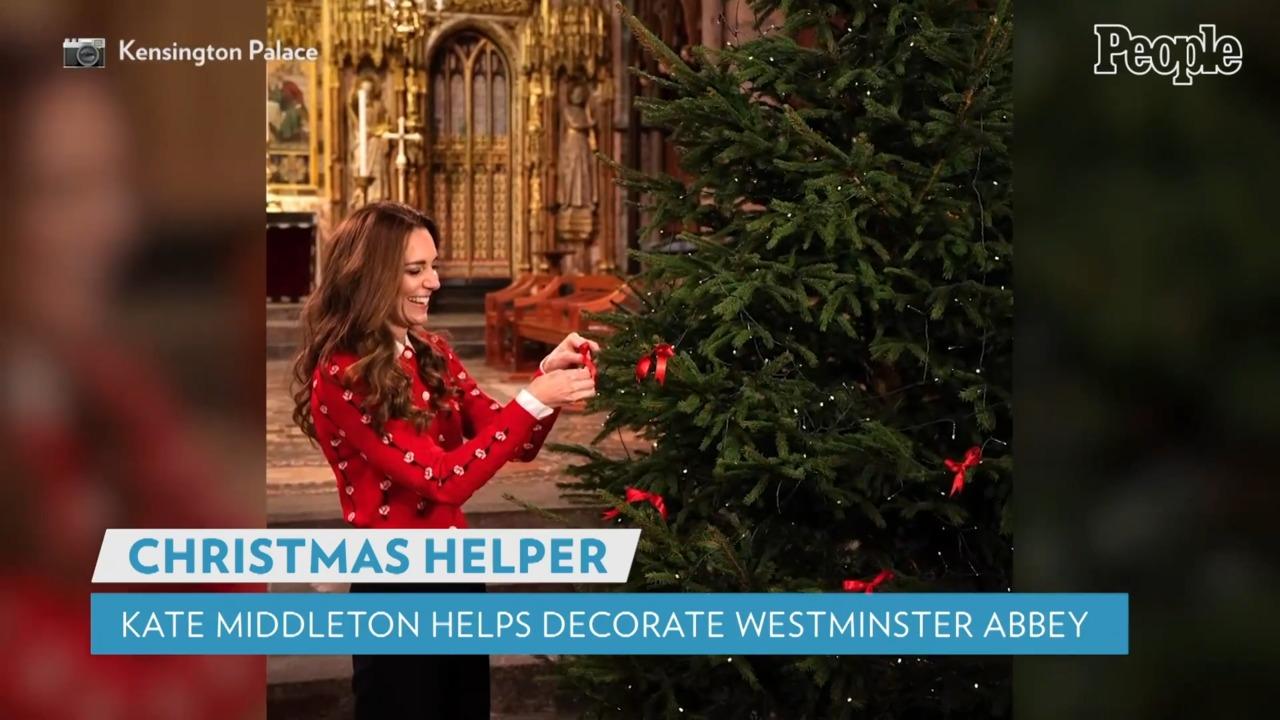Kate Middleton Shines as Christmas Helper in New Photos as She Prepares Westminster Abbey for Carol Service