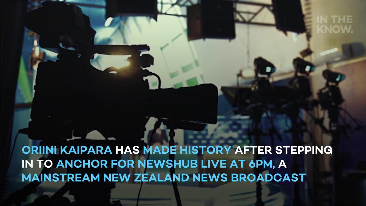 Māori woman makes history anchoring mainstream news broadcast