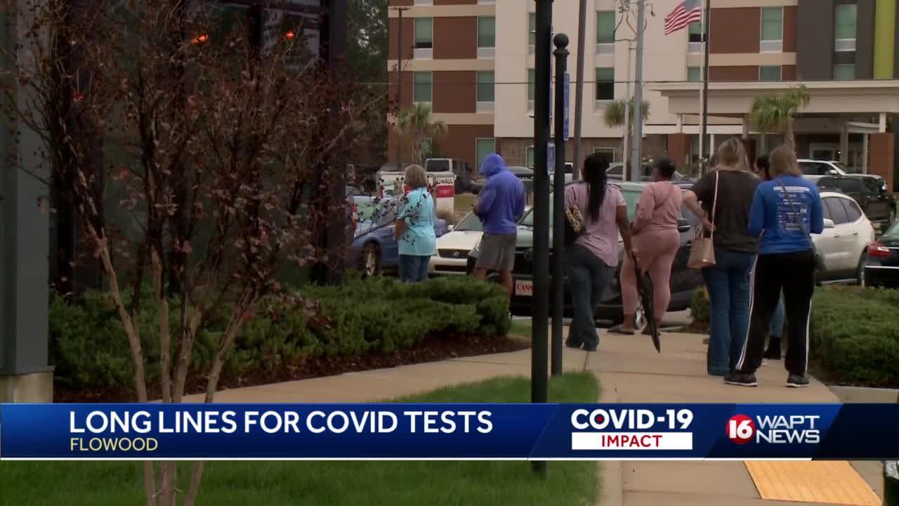 Long Lines For Covid Tests