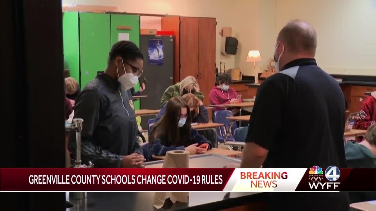 Greenville County Schools change COVID-19 rules, officials say