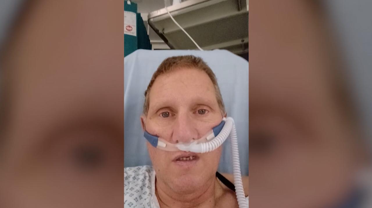 Anti-vaxxer, 52, begs people to 'get their jabs' after nearly dying over Christmas