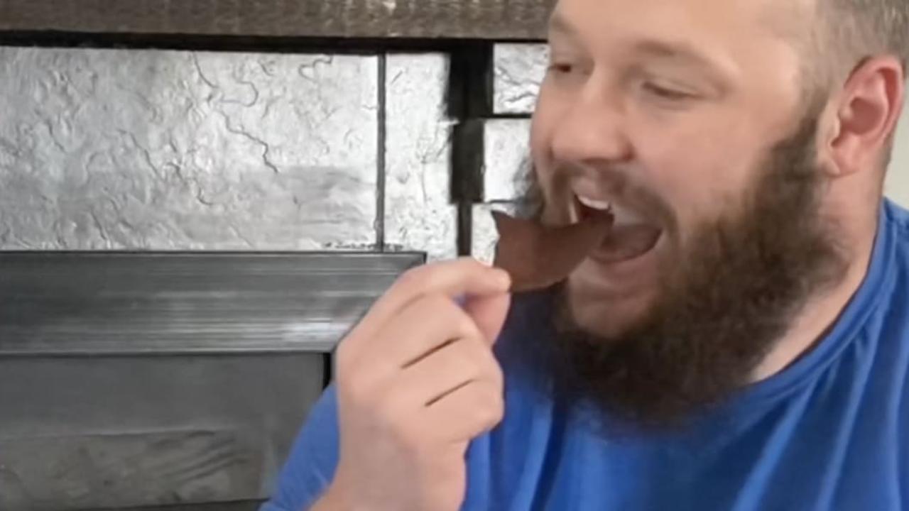 This man is having a tough time after trying a spicy chip challenge!