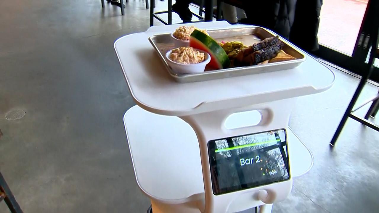 Robot food runner: Massachusetts restaurant's high-tech solution for staff shortage