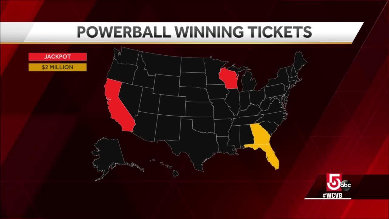 Two winning Powerball jackpot tickets sold