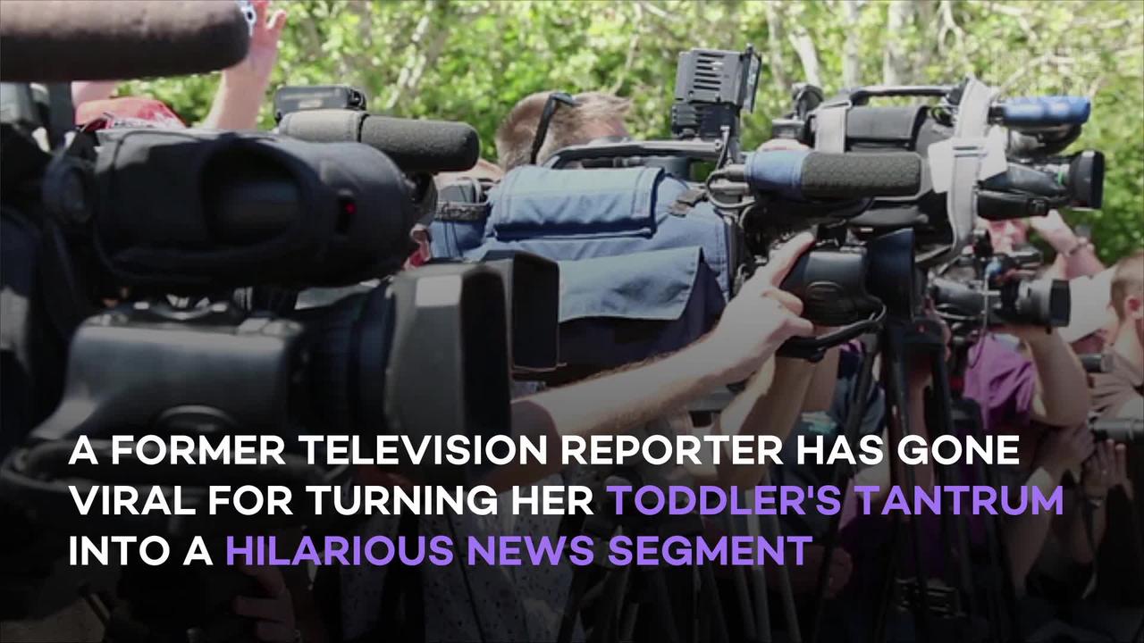 Mom turns 2-year-old's 'outburst' into hilarious news report