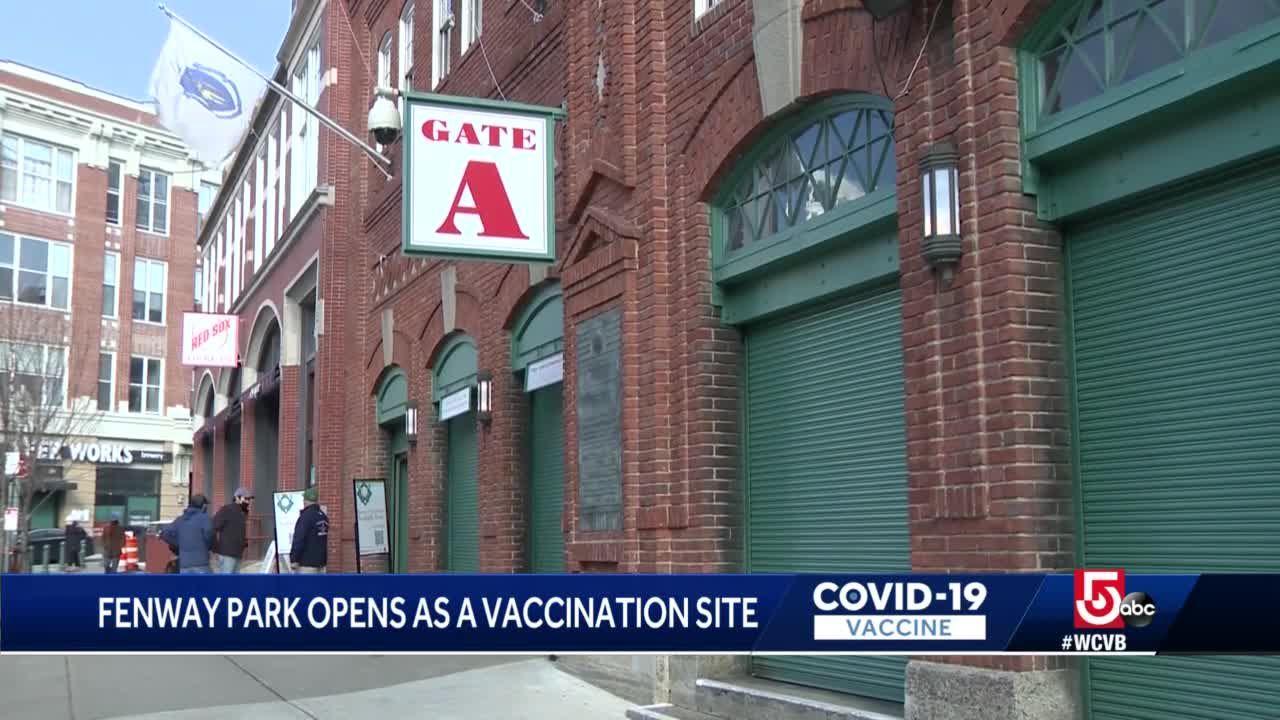 Fenway Park COVID-19 vaccination clinic opens